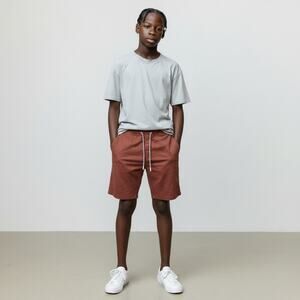 MBX Premium Goods Boys Burnt Orange Drawstring Shorts Size M